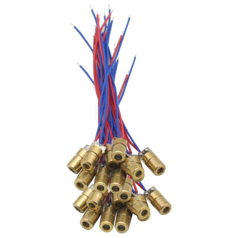 GODIYMODULES 20pcs 3v~5V 650nm 5mW Red Dot Laser Head Red Laser Diode Laser Tube Head Outer Diameter 6mm with Leads - Image 5